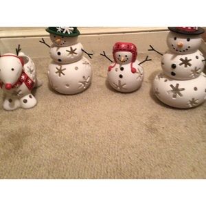 Set of tea light holders